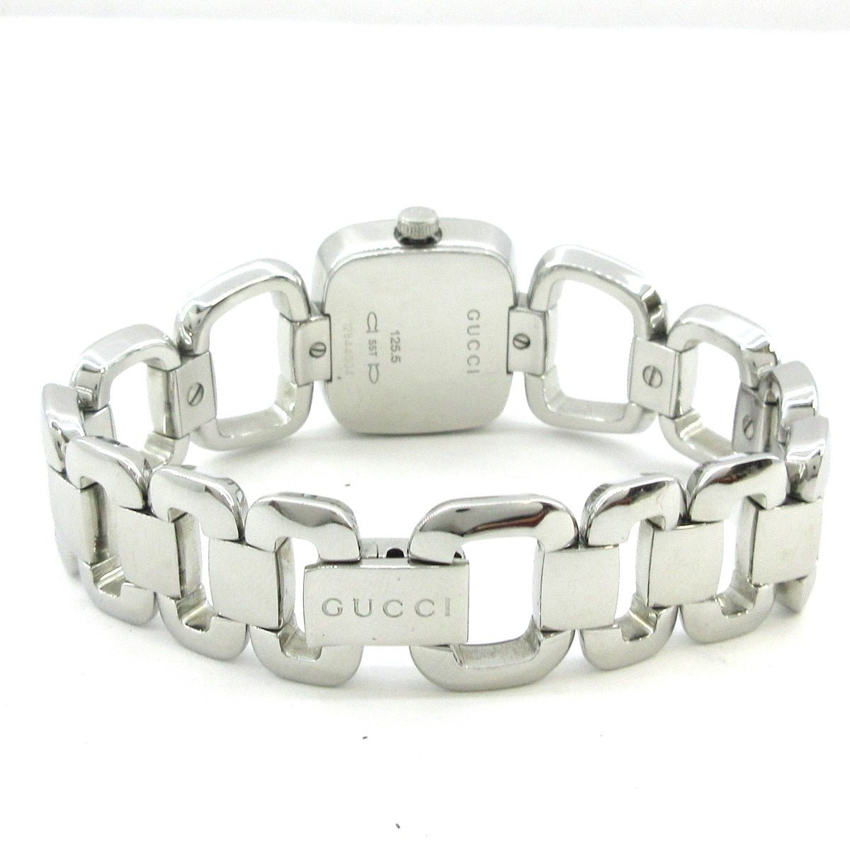 Gucci G-Gucci stainless steel link bracelet with engraved details