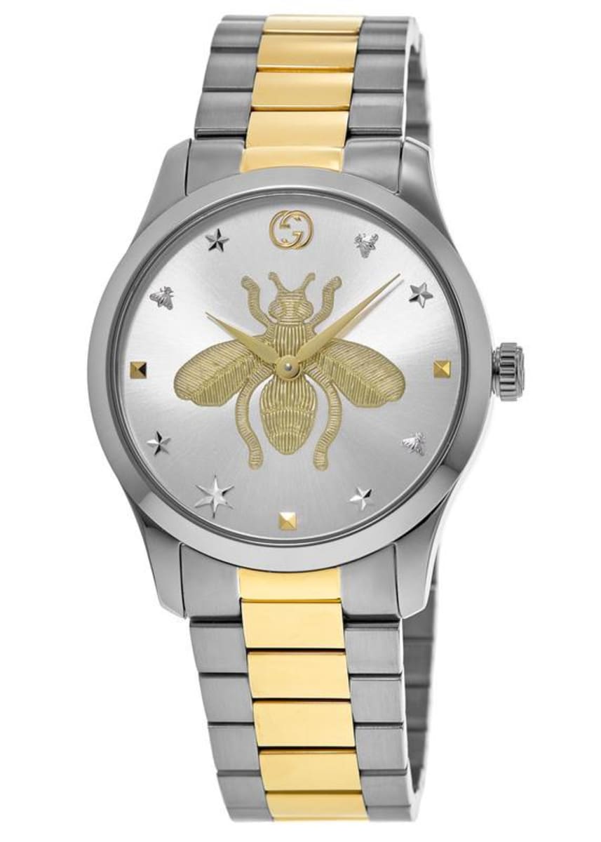 Gucci G-Timeless Two Tone Silver Dial Wnsix Watch - YA1264131