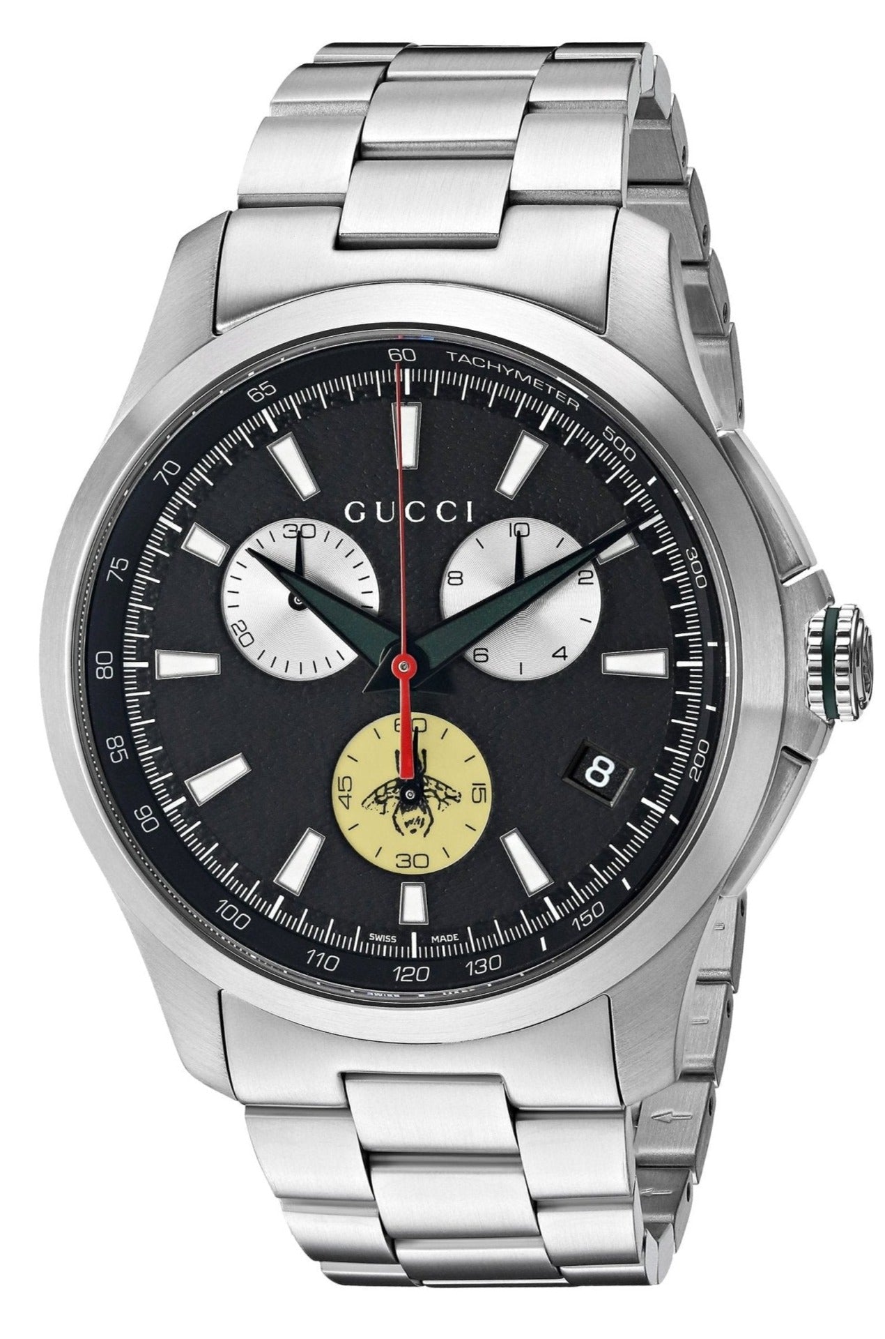 Gucci G-Timeless Chronograph Black Dial Men's Watch YA126267