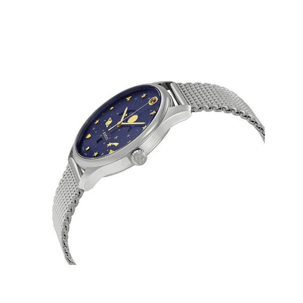GUCCI G-Timeless Slim Moonphase Blue Dial Mesh Bracelet Men's Watch YA126328