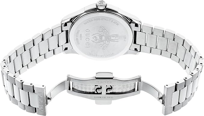 Gucci Unisex-Adult Analogue Classic Quartz with Stainless Steel Strap Watch YA1264028
