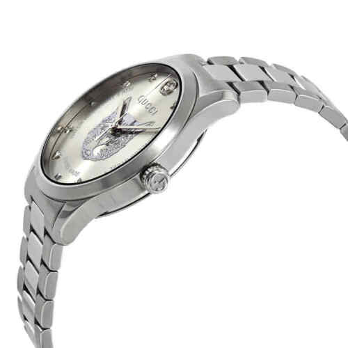 Gucci G-Timeless Silver Dial Stainless Steel Watch YA1264095