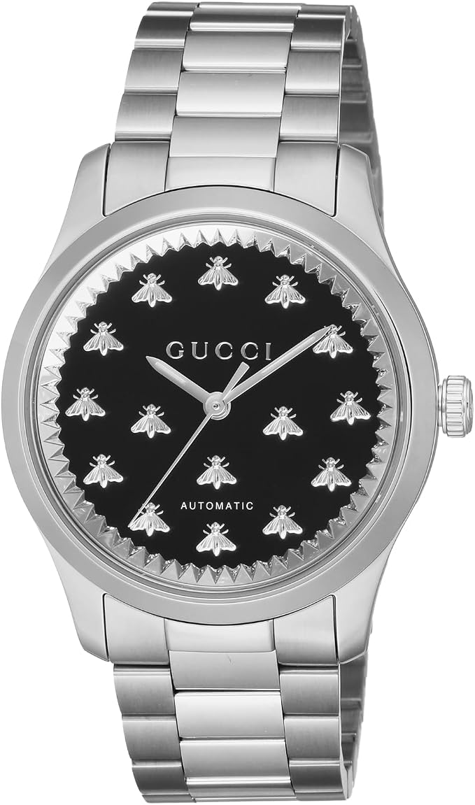 GUCCI G-Timeless 38MM AUTO Black Onyx Stone Dial Unisex Watch YA1264130