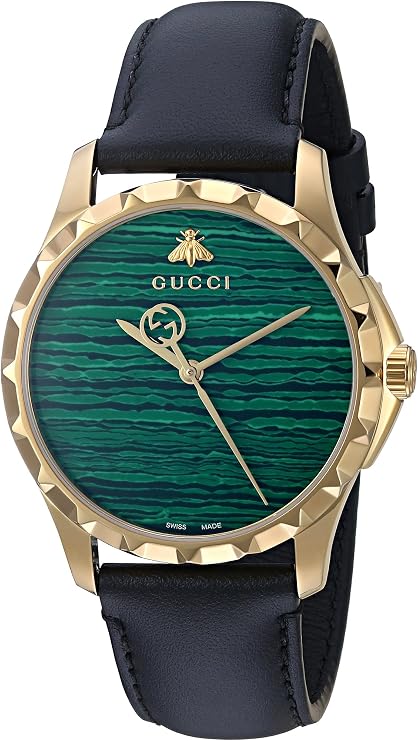 GUCCI G-Timeless 38MM Malachite Green Dial Men's Watch - YA126463