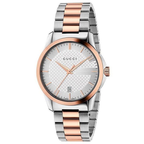 Gucci G-Timeless Quartz Silver Dial Men's Watch YA126473