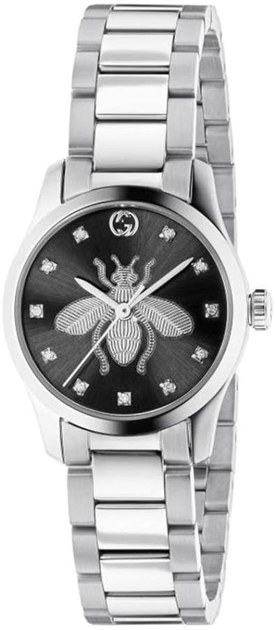 Gucci G-Timeless Iconic Black Diamond Dial Ladies Watch YA1265024