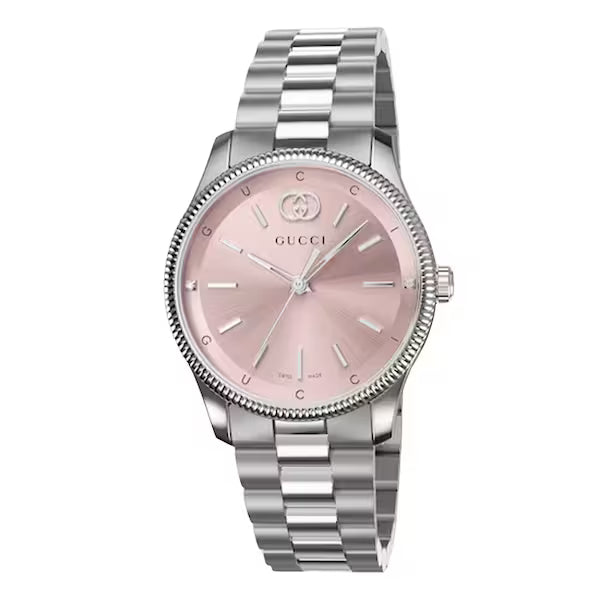 GUCCI G-Timeless 29MM Stainless Steel Pink Dial Women's Watch YA1265061
