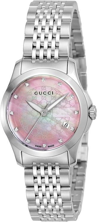 Gucci G-Timeless Pink Pearl Dial Women's Watch - YA126534