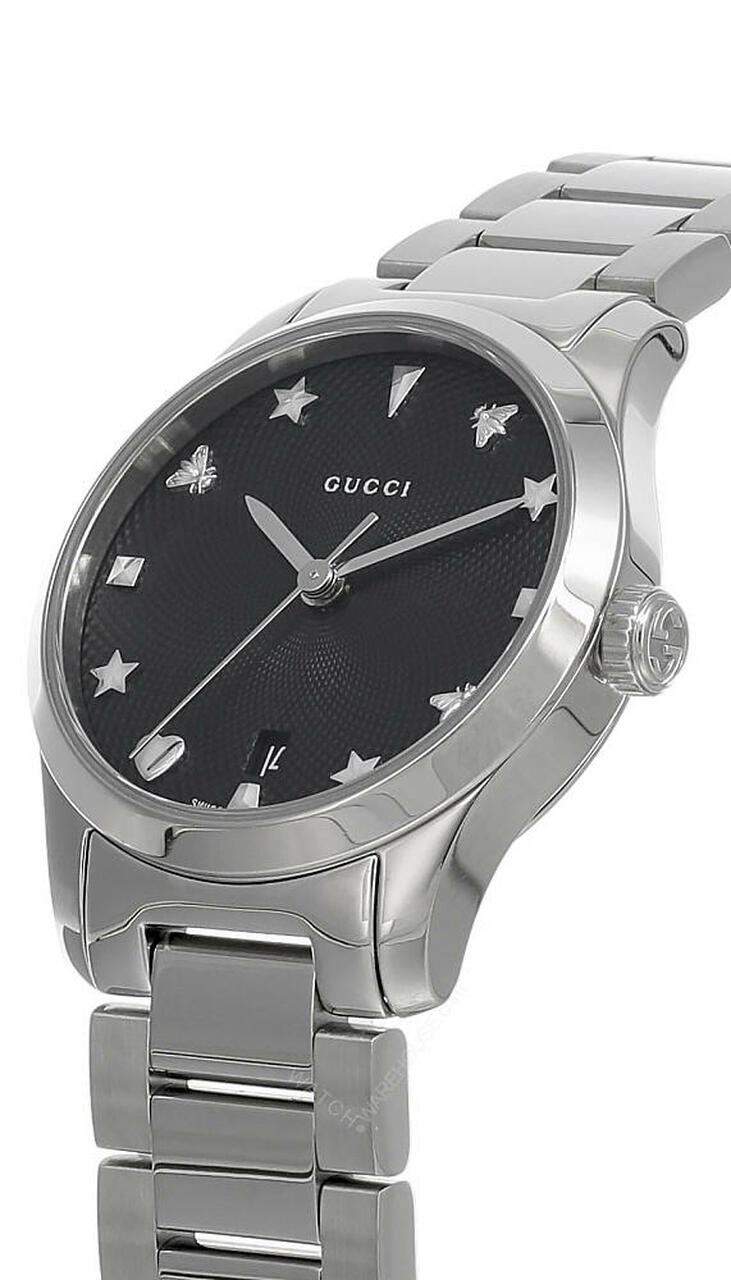 GUCCI G-Timeless 27MM Quartz SS Gucci Charms Women's Watch YA126573A