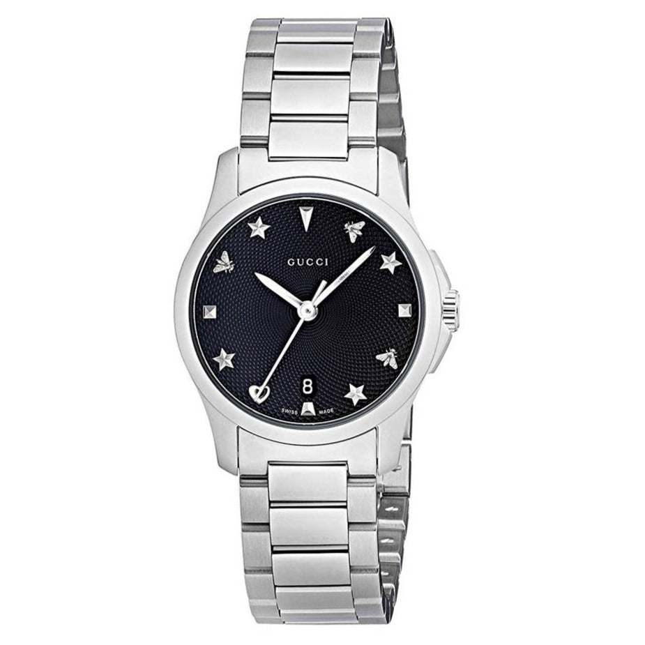 GUCCI G-Timeless 27MM Quartz SS Gucci Charms Women's Watch YA126573A