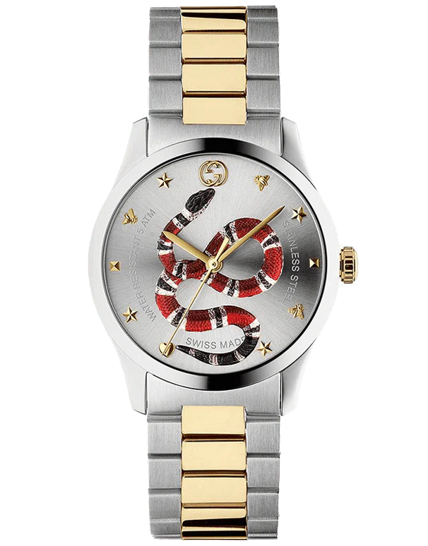 Gucci G-Timeless Quartz Diamond Ladies Watch YA126591