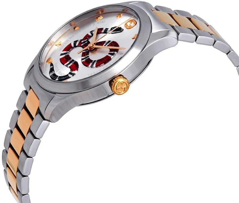 Gucci G-Timeless Quartz Diamond Ladies Watch YA126591