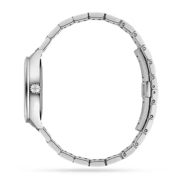 Gucci GG2570 White Dial Diamond Ladies Watch YA142504