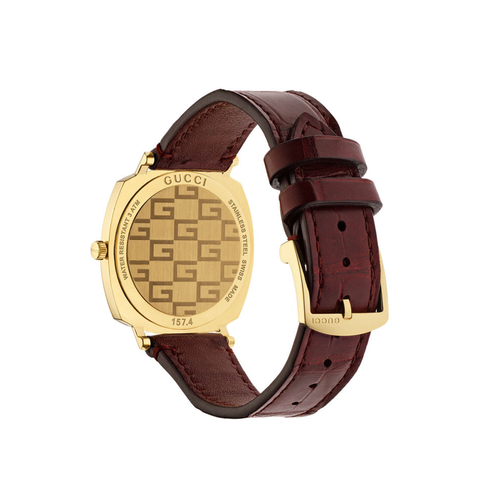 Gucci Grip Gold Dial Women's Watch - YA157402