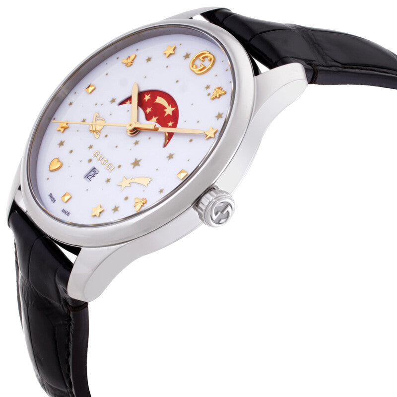 Gucci G-Timeless Large Quartz White Dial Men's Watch - YA126325