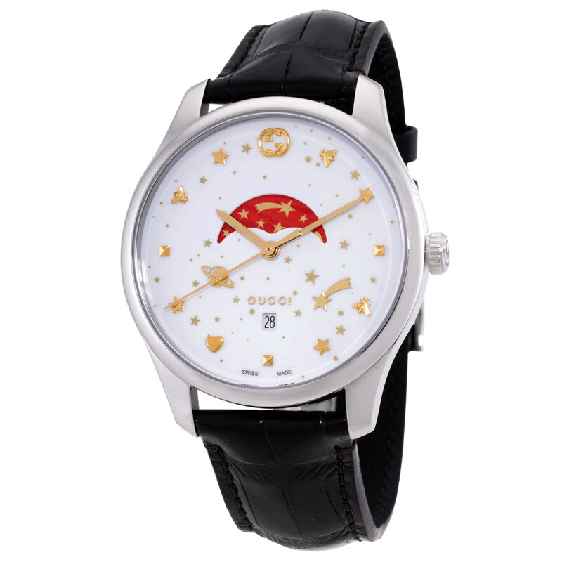 Gucci G-Timeless Large Quartz White Dial Men's Watch - YA126325