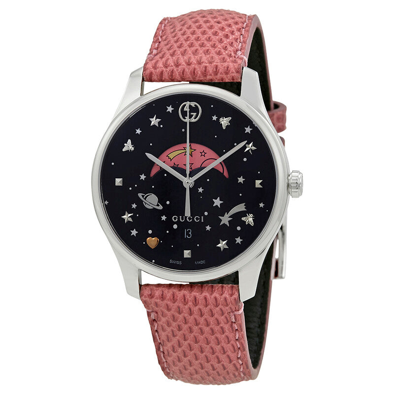Gucci G-Timeless Ladies 36mm Moon-Phase Pink Women's Watch - YA1264046