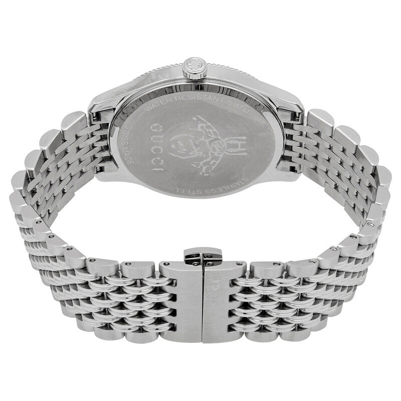 Gucci G-Timeless with Bee Slim Silver Dial Stainless Steel Watch - YA1264153