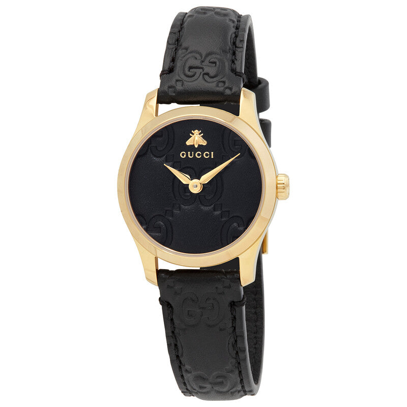 Gucci G-Timeless Quartz Black Dial Ladies Watch YA126581A