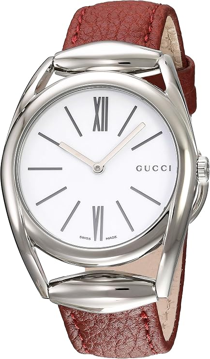 Gucci Horsebit White Quartz Women's Watch - YA140403