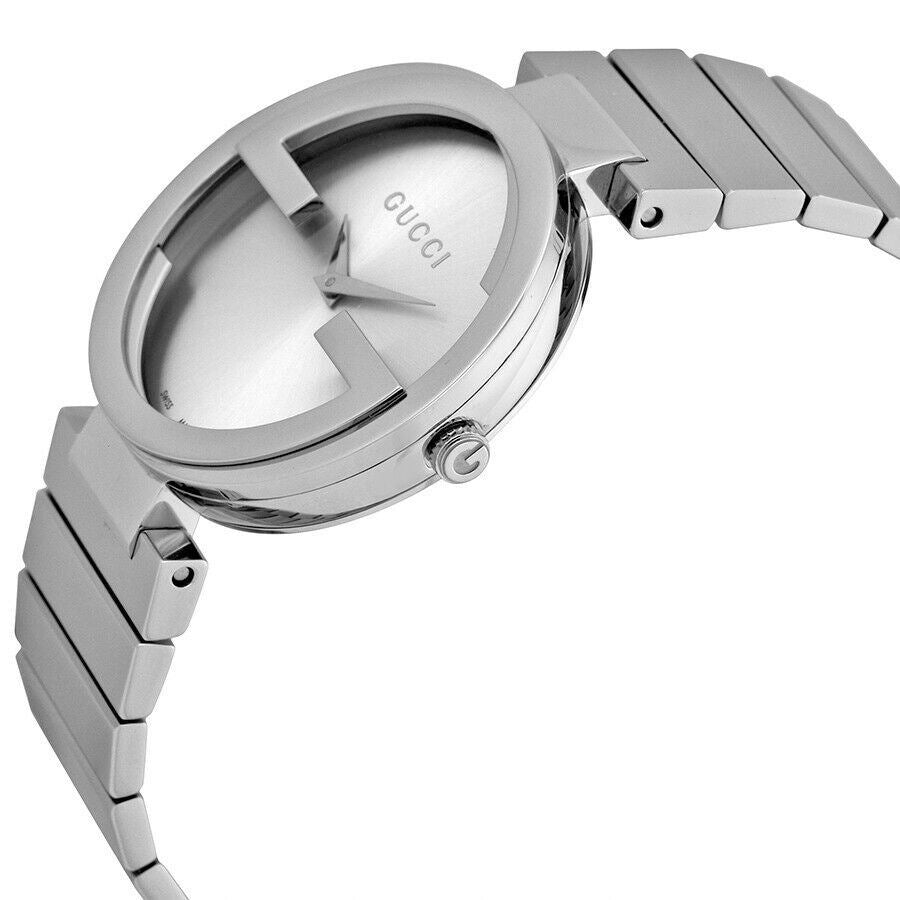 Gucci Interlocking G Silver Dial Steel Women's Watch YA133308