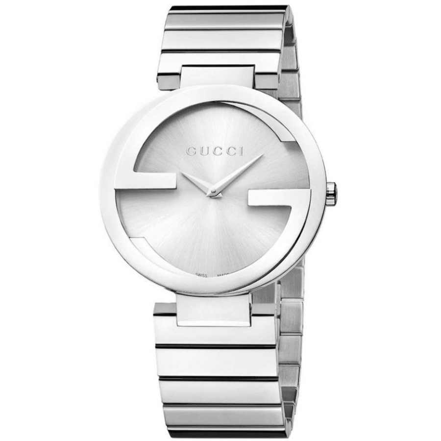 Gucci Interlocking G Silver Dial Steel Women's Watch YA133308