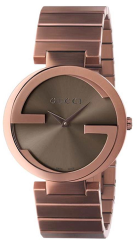 Gucci Interlocking G Brown PVD Unisex Watch YA133317
