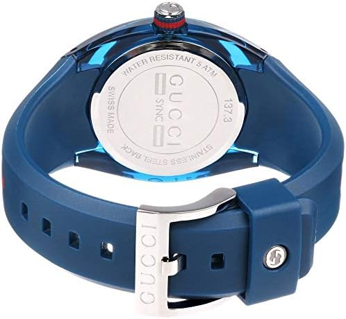 Gucci Sync L Blue Rubber Watch YA137304