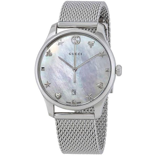 Gucci G-Timeless Mother of Pearl Dial Ladies Watch YA1264040