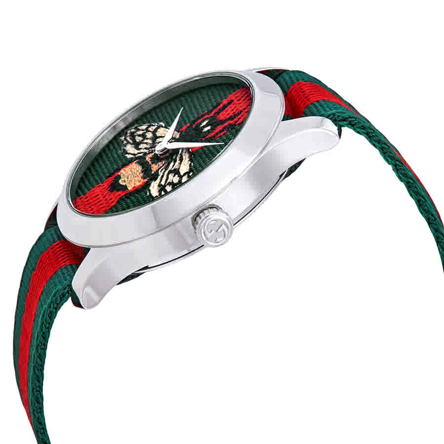 GUCCI Le Marche des Merveilles Green and Red Unisex Watch YA1264060