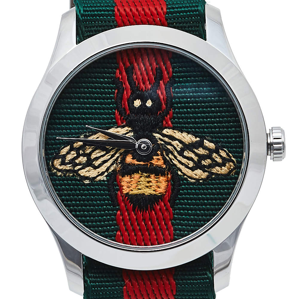 GUCCI Le Marche des Merveilles Green and Red Unisex Watch YA1264060