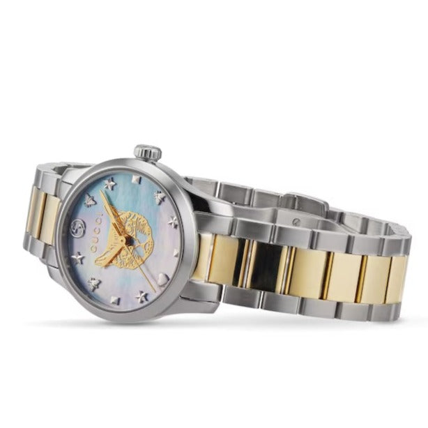 Gucci YA1265011 Women's G-Timeless Blue mother of pearl Dial Quartz Watch