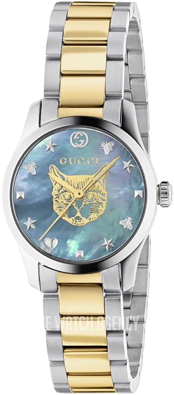 Gucci YA1265011 Women's G-Timeless Blue mother of pearl Dial Quartz Watch