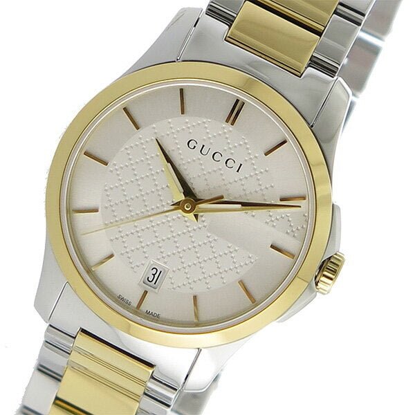Gucci YA126563 G-Timeless Silver Dial Stainless Steel Ladies Watch