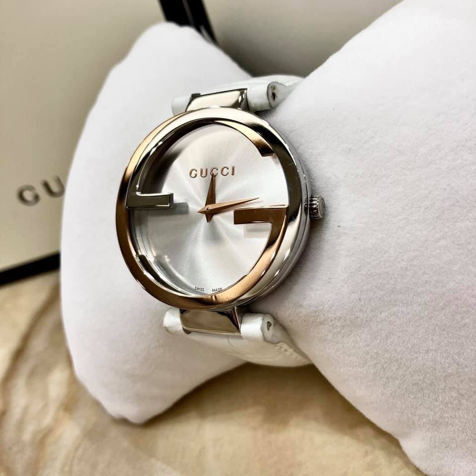 Gucci 18k Gold & Steel Analog Quartz Women's Watch - YA133303