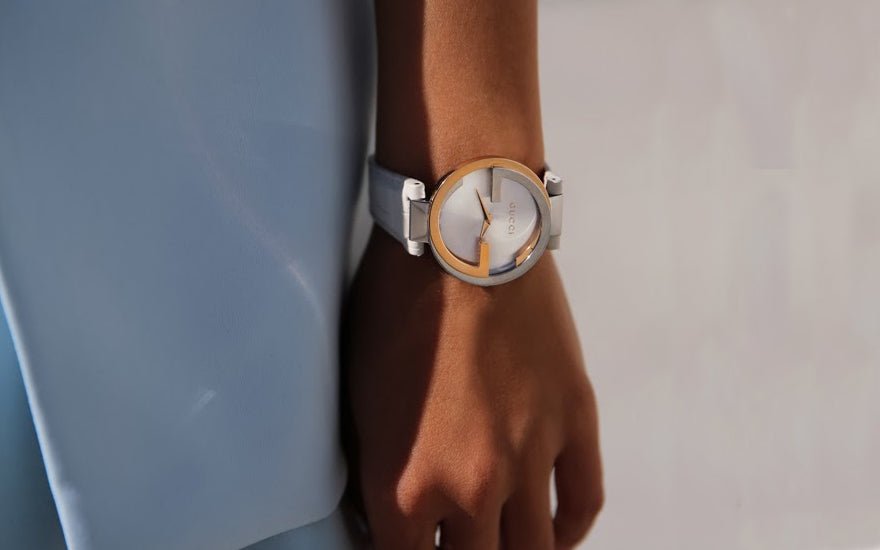Gucci 18k Gold & Steel Analog Quartz Women's Watch - YA133303