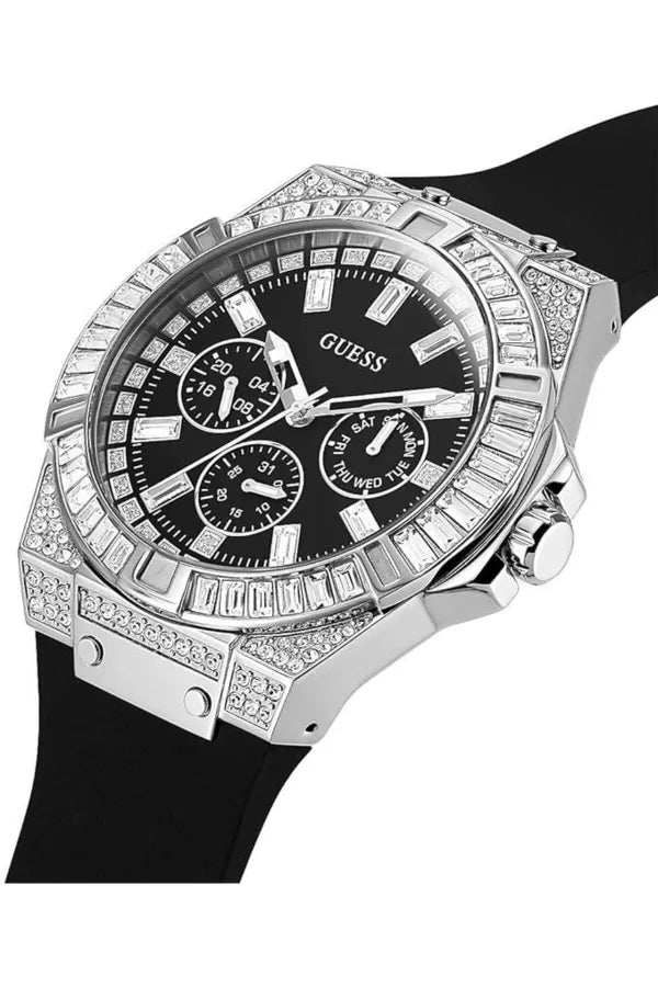 Guess Baguette Crystals Black Men Watch - GW0208G1