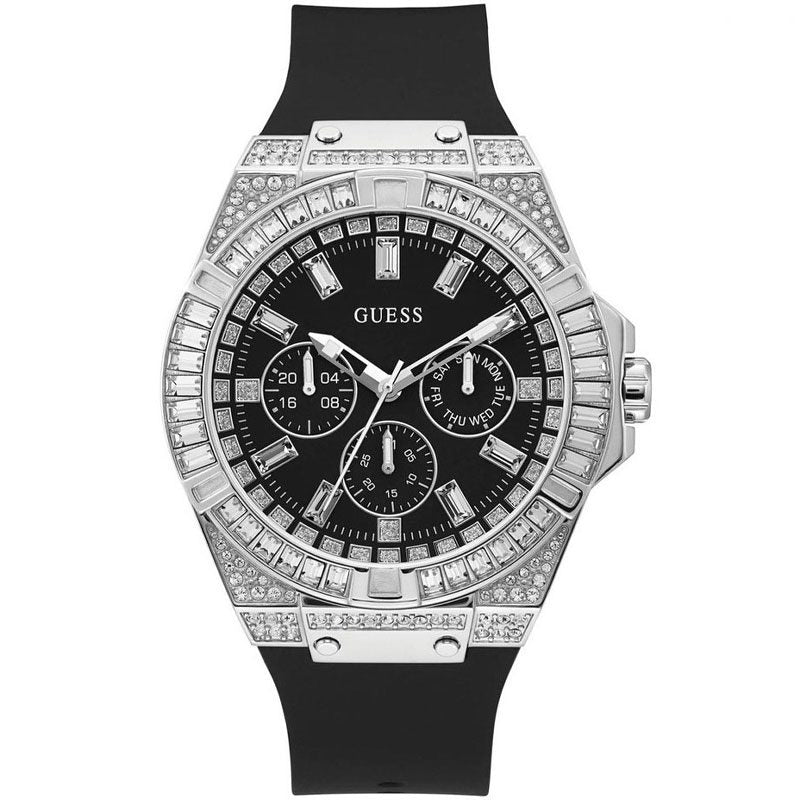 Guess Baguette Crystals Black Men Watch - GW0208G1