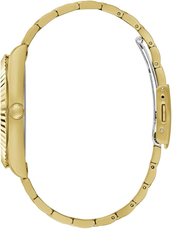 Guess Connoisseur Analog Gold Dial Gold Steel Strap Men Watch - GW0542G2