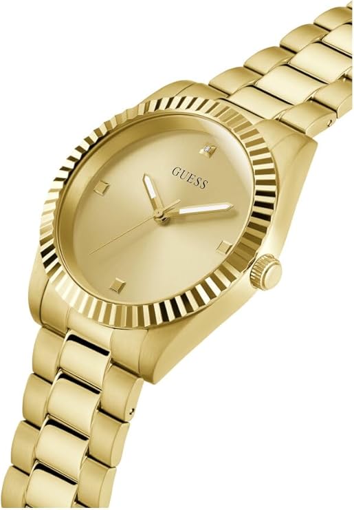 Guess Connoisseur Analog Gold Dial Gold Steel Strap Men Watch - GW0542G2