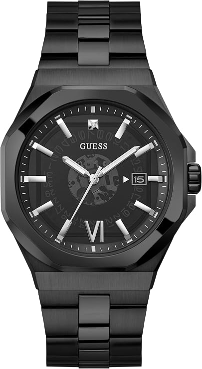 GUESS EMPEROR Black Round Dial Analog Men Watch - GW0573G3