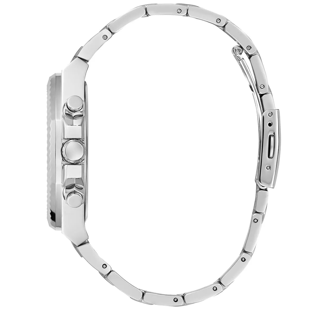 GUESS Equity Mens Silver Tone Multi-function Watch - GW0703G1
