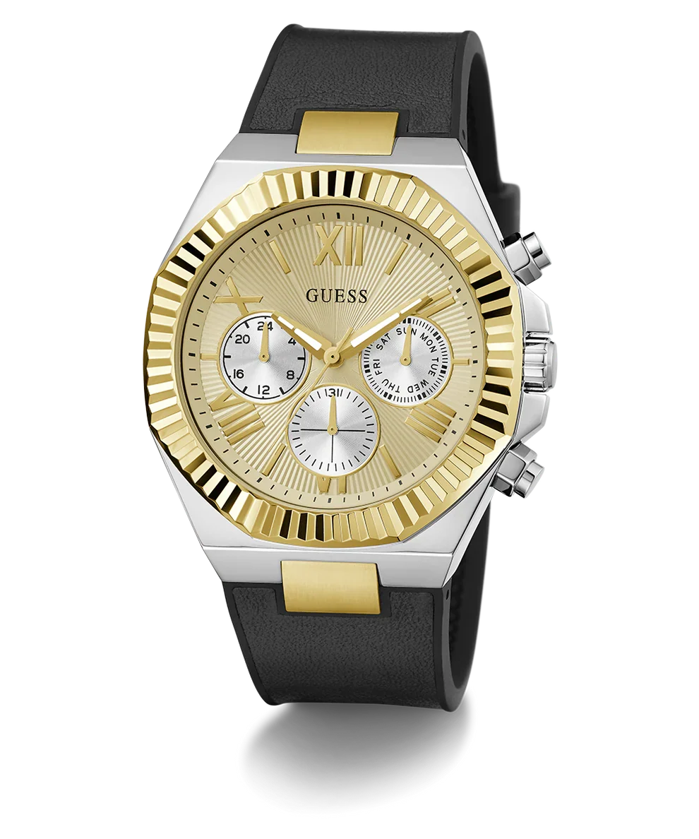 Guess Equity Gold Dial Men's Watch - GW0791G1