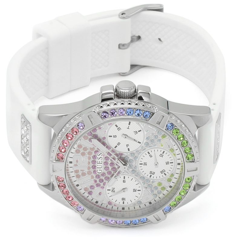 Guess Frontier Silver Case Women's Watch GW0045L1