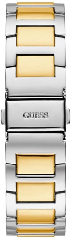 Two-tone steel bracelet with gold and silver alternating links for Guess Frontier watch