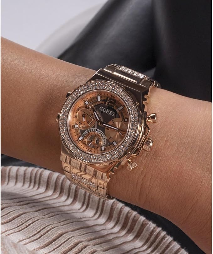 Guess Fusion Rose gold Multi-function Women Watch - GW0552L3