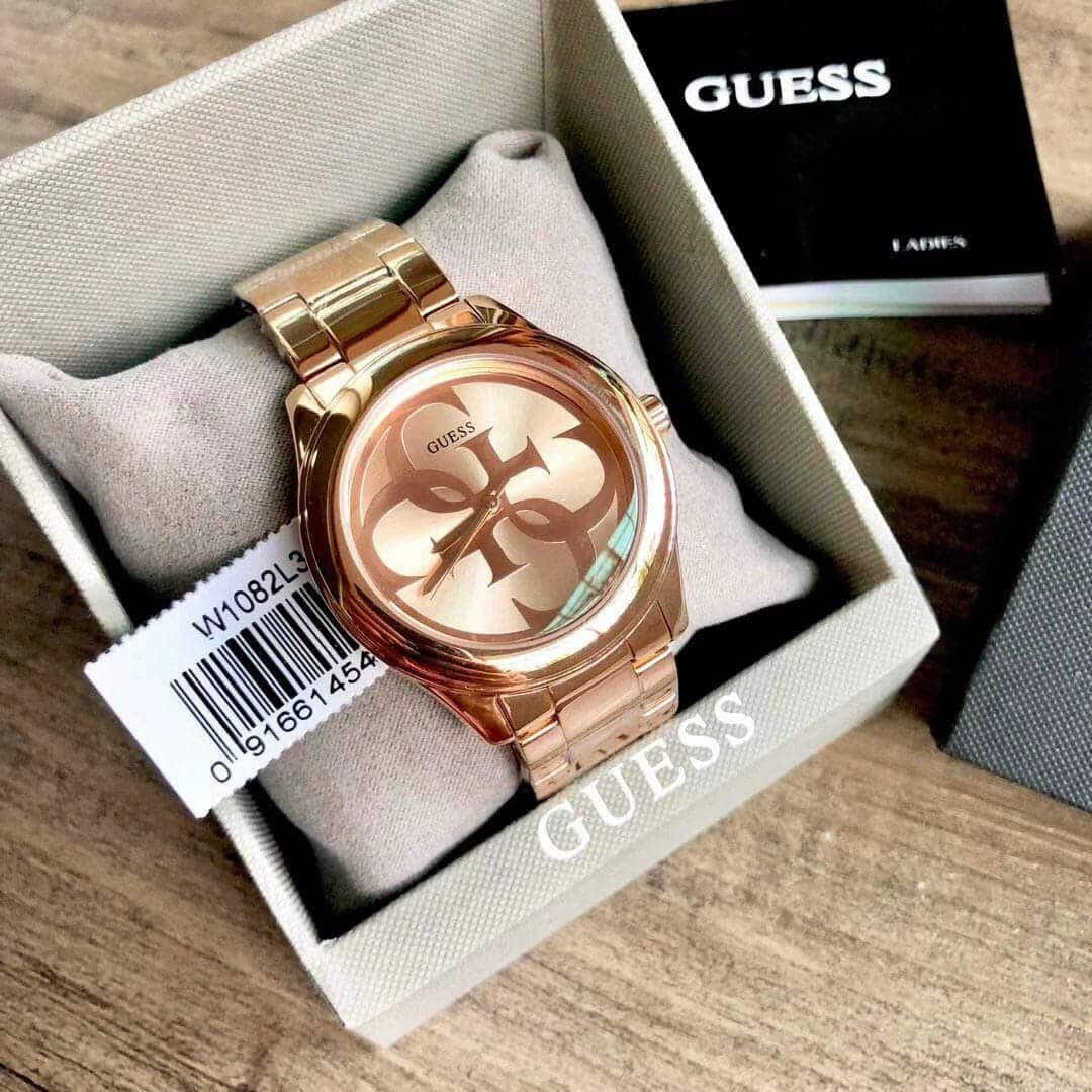 Guess Women's G-Twist Gold-Tone Watch W1082L3