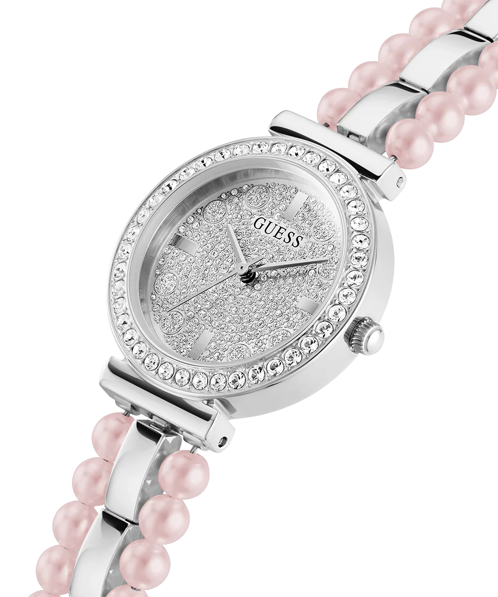 Guess Gala Silver Round Dial Analog Women Watch - GW0531L1