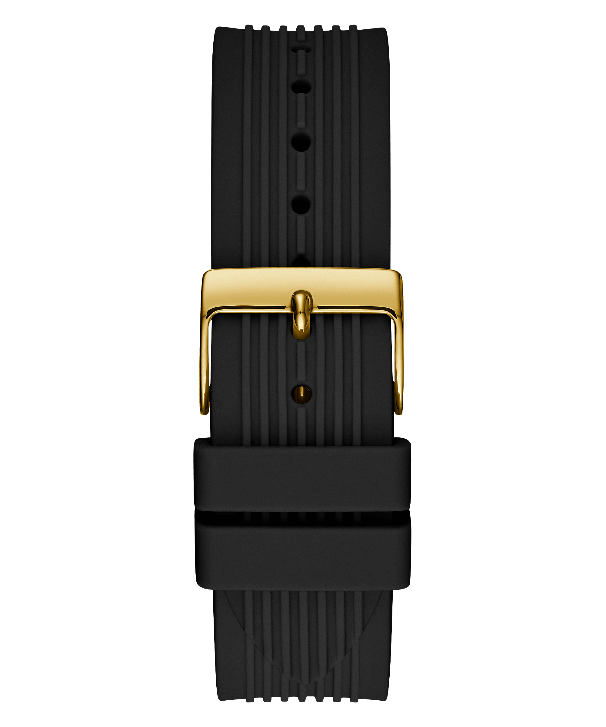 Guess Gold Cosmo Black Strap Gold Dial Women's Watch GW0034L1