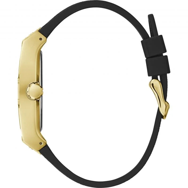 GUESS Black Gold Tone Multi-function Mens Watch - GW0048G2